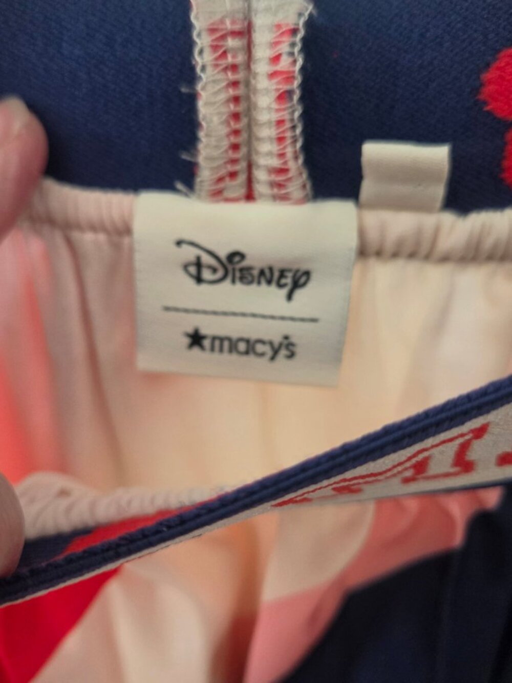 Disney Minnie Majorette Pleated Midi Skirt Multicolor Stripes Size M - Picture 3 of 9